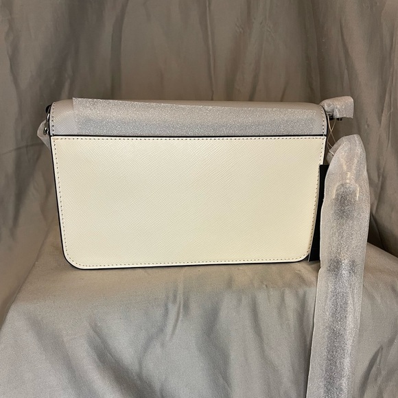 NWT Kate Spade Madison Willow Mini Flap Crossbody in Gray and Cream - Picture 10 of 14